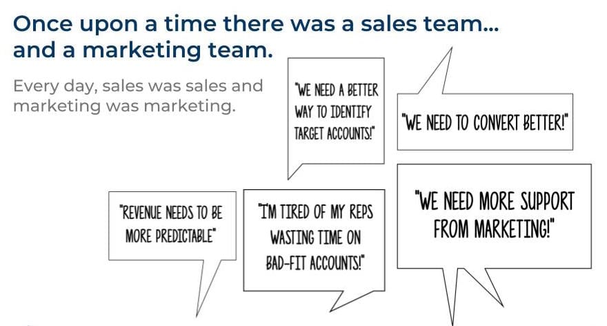 #OneTeam marketing and sales B2B
