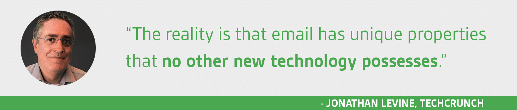 A quote about using the email signature layout