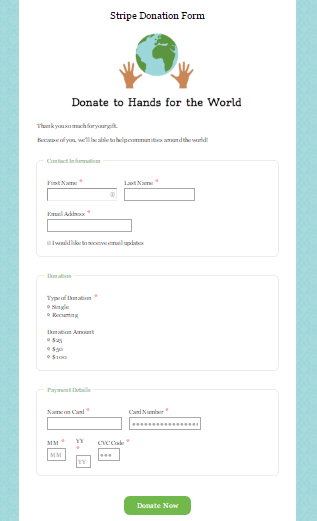 A form you can connect to modern email signatures
