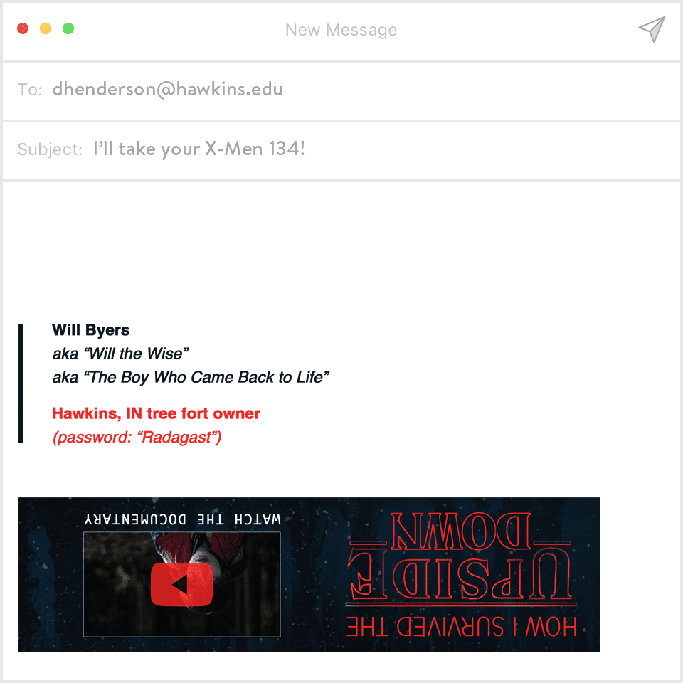 Stranger Things email signatures