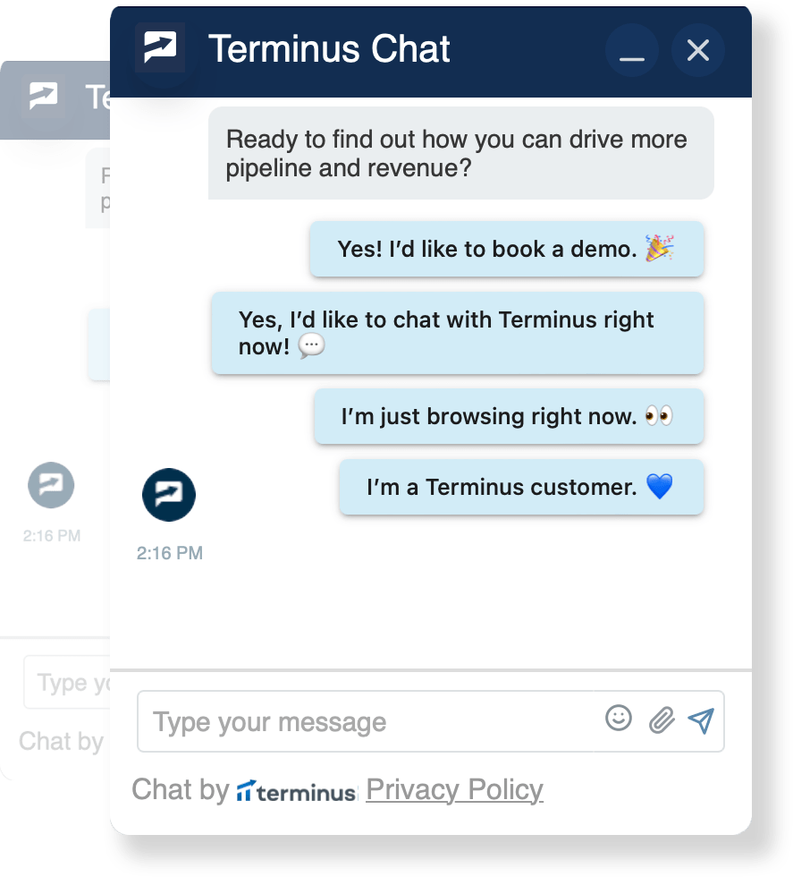 Terminus chat example